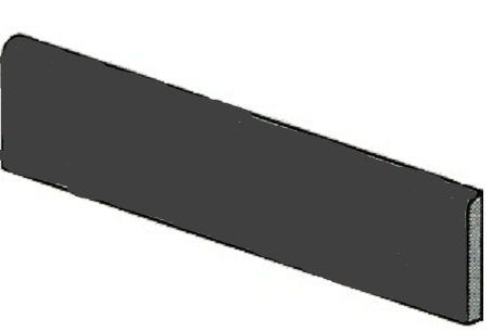 Flagstone battiscopa black