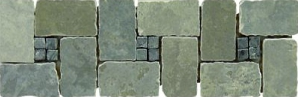 Flagstone fascia wall flagstone green
